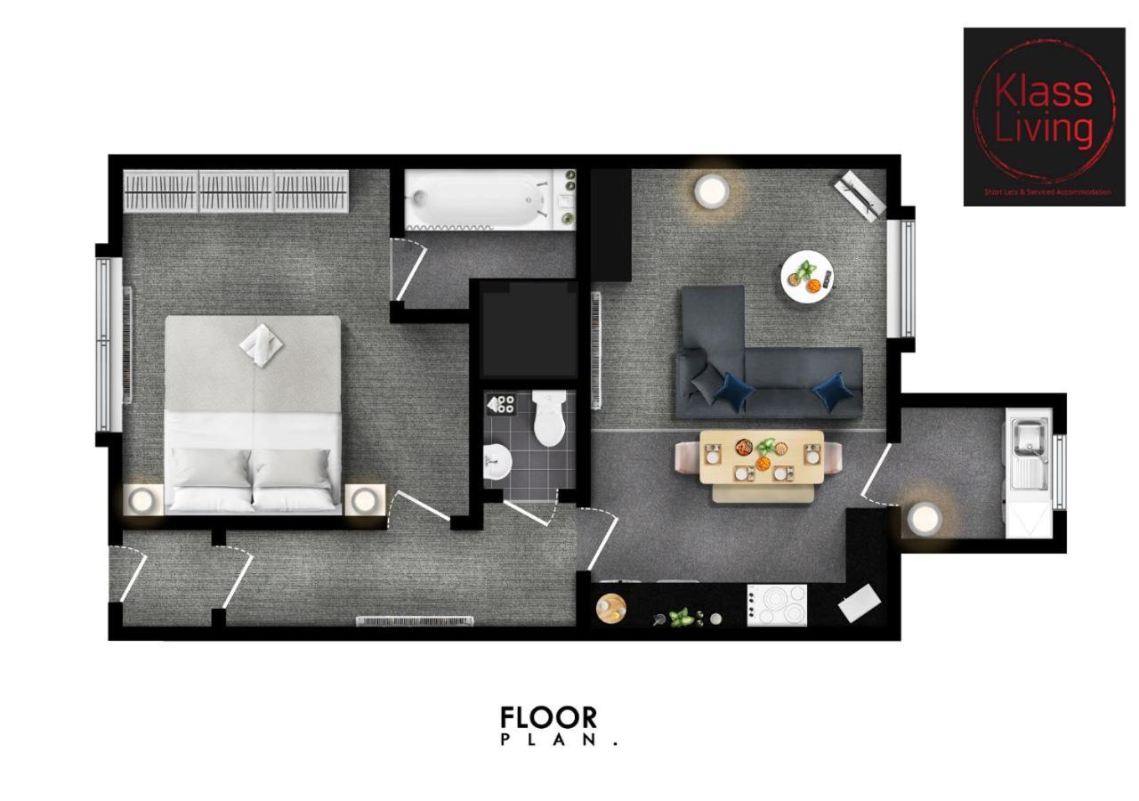 One Bedroom Apartment By Klass Living Serviced Accommodation Bellshill - Elmbank Street Apartment Eksteriør bilde